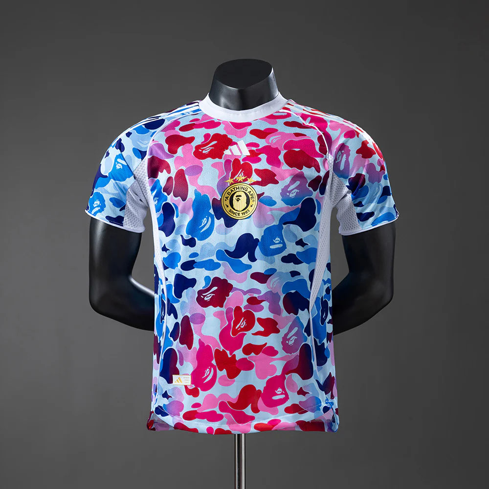 25-26 BAPE Rose Matching Shirt Football